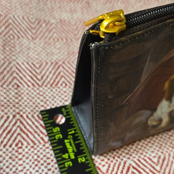 ICON Los Angeles Leather Bag “Umbrella Dogs” Basset Spaniel Puppies Art Purse - Picture 16 of 16